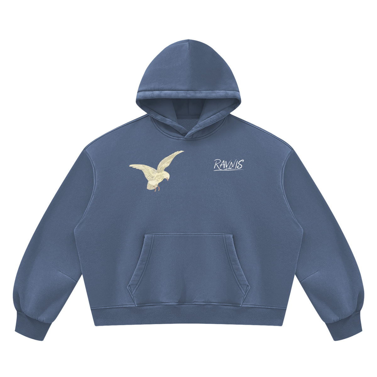 REVERIE Vintage Wash Boxy Fleece Hoodie