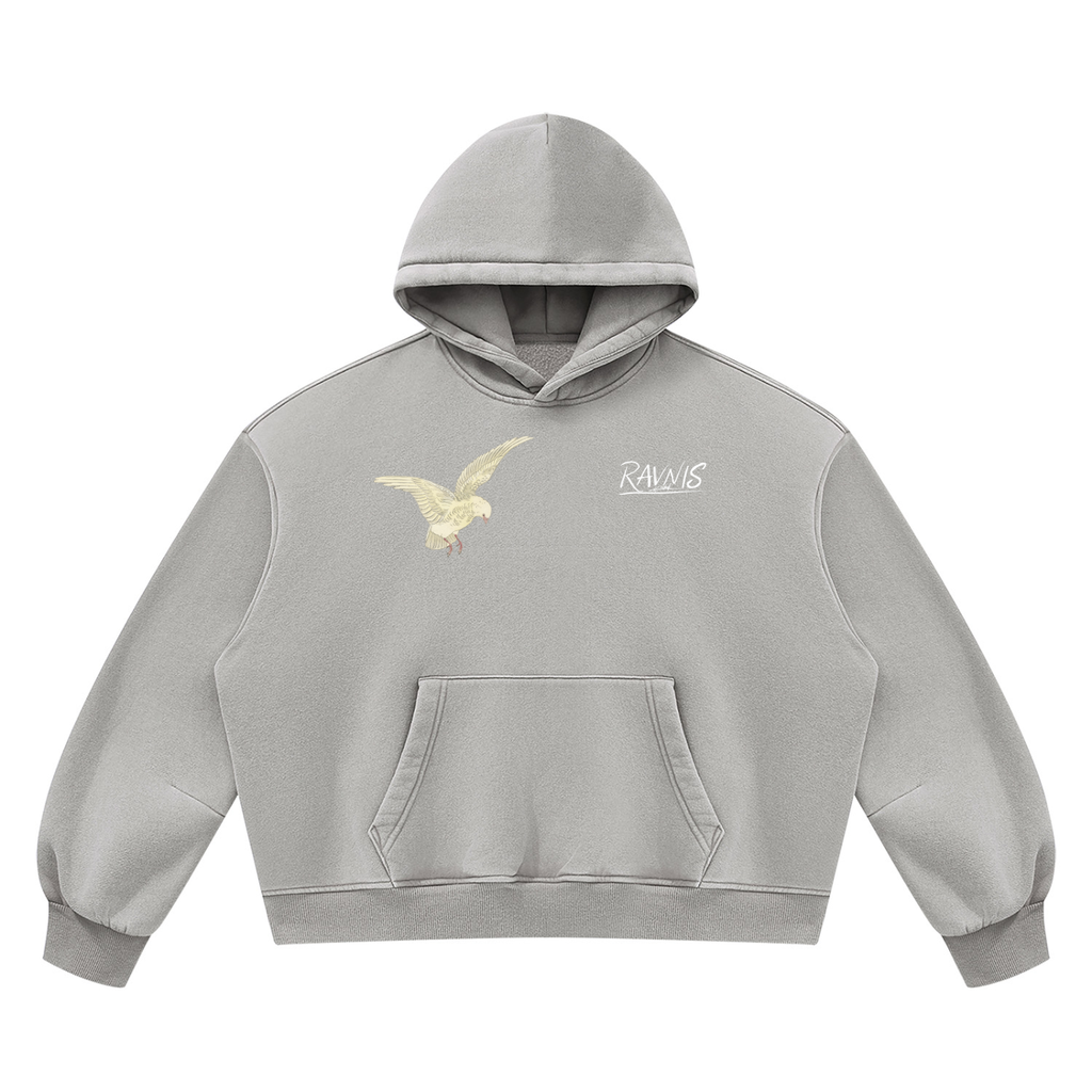 REVERIE Vintage Wash Boxy Fleece Hoodie